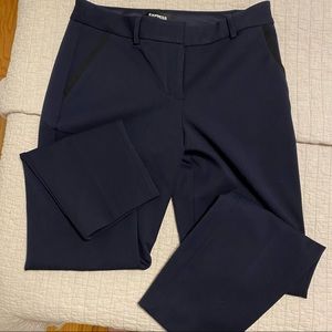 Express Navy Ankle Work Pants